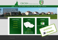 Webové stránky obce Obora spuštěny
